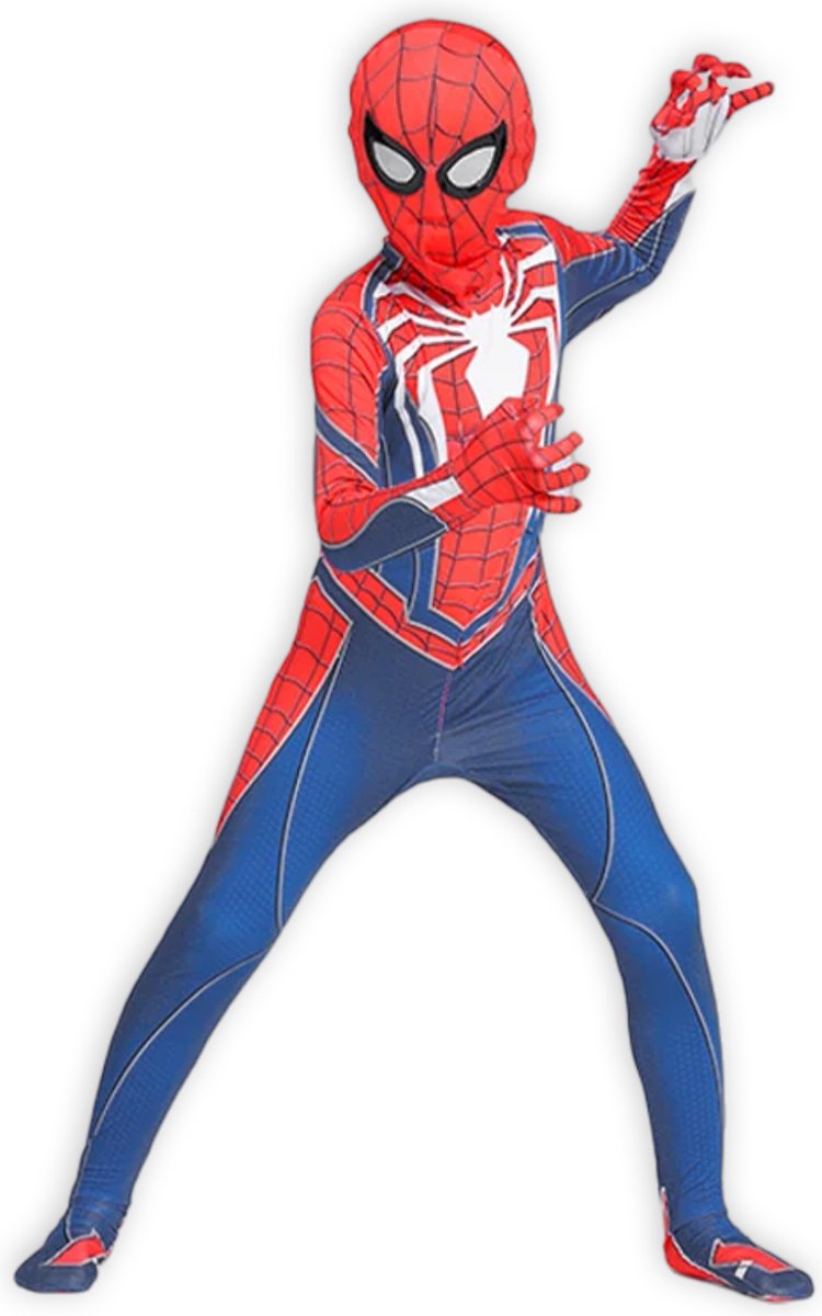 Superheldendroom - Spider-Man Gamesuit - 122 (6/7 Jaar) - Verkleedkleding - Superheldenpak