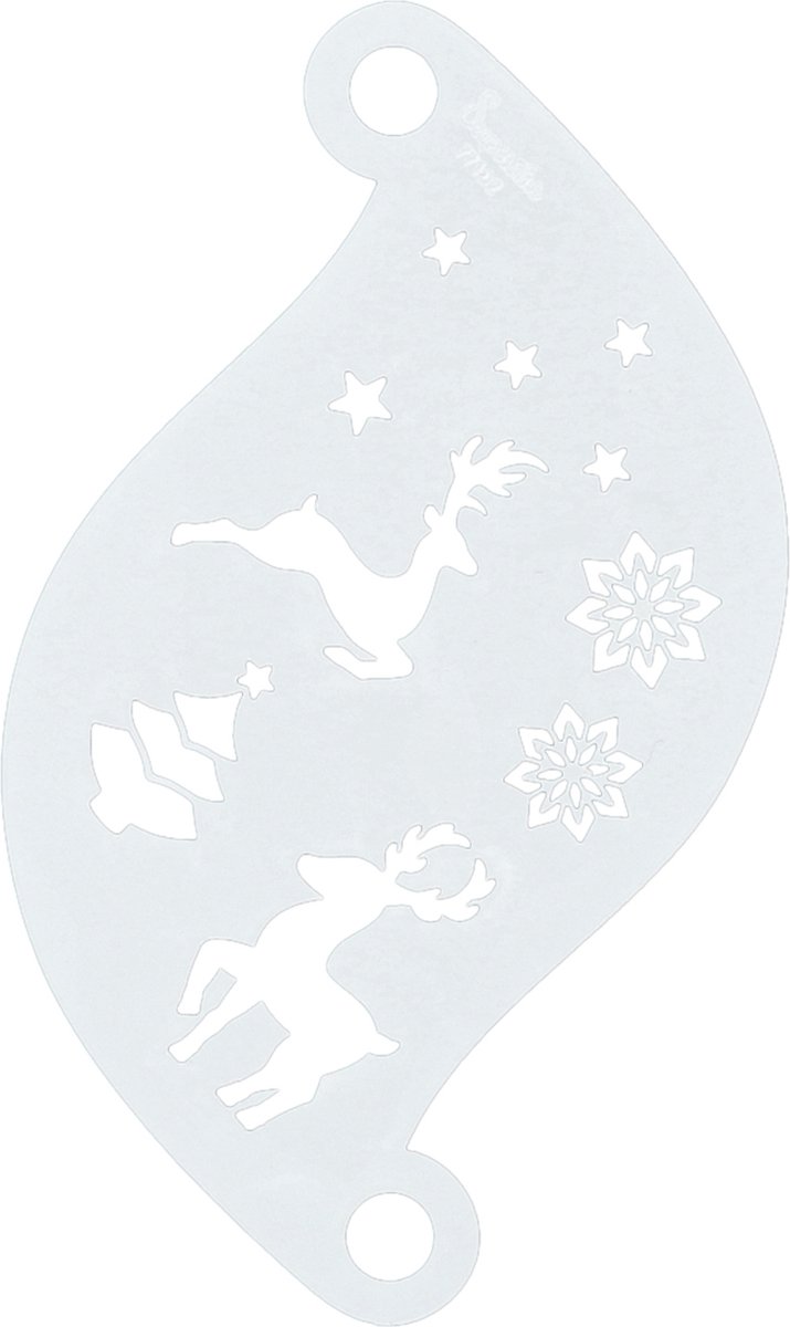Superstar - Kerst - Winter Wonderland - Schmink Sjabloon - Face Paint Stencil