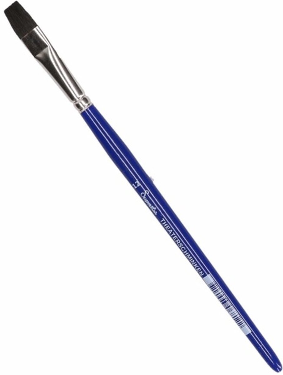 Plat schmink penseel nr. 12 - Let op: 1 stuk