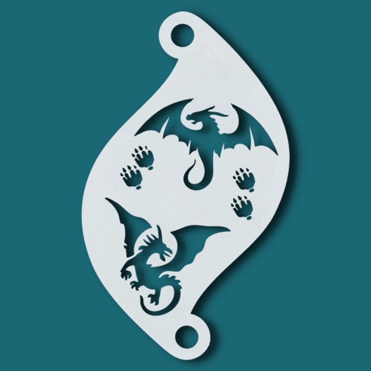 Schmink Sjabloon - Face en Body Painting - Dragons