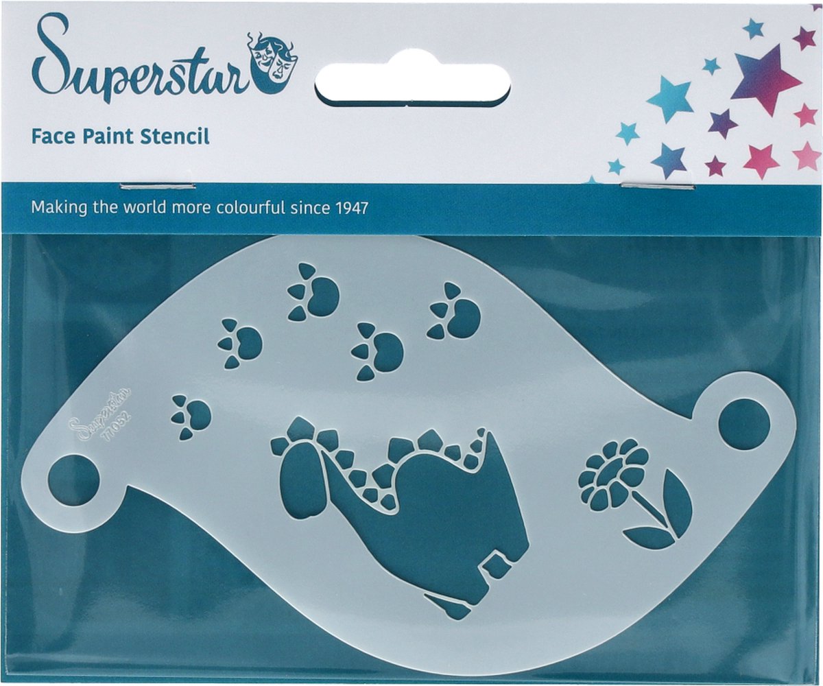 Superstar - Face Paint - Sjabloon - DINO