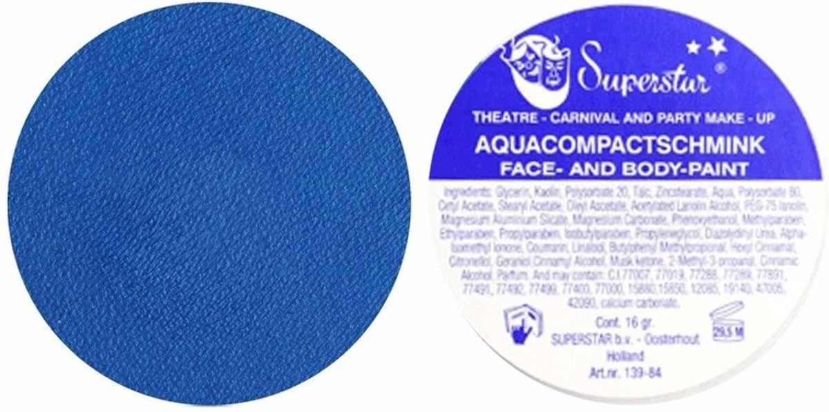   schmink donker blauw