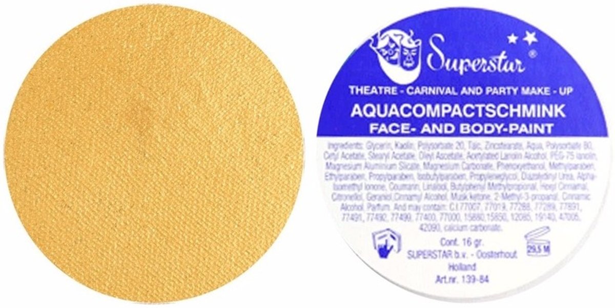   schmink gouden glitters