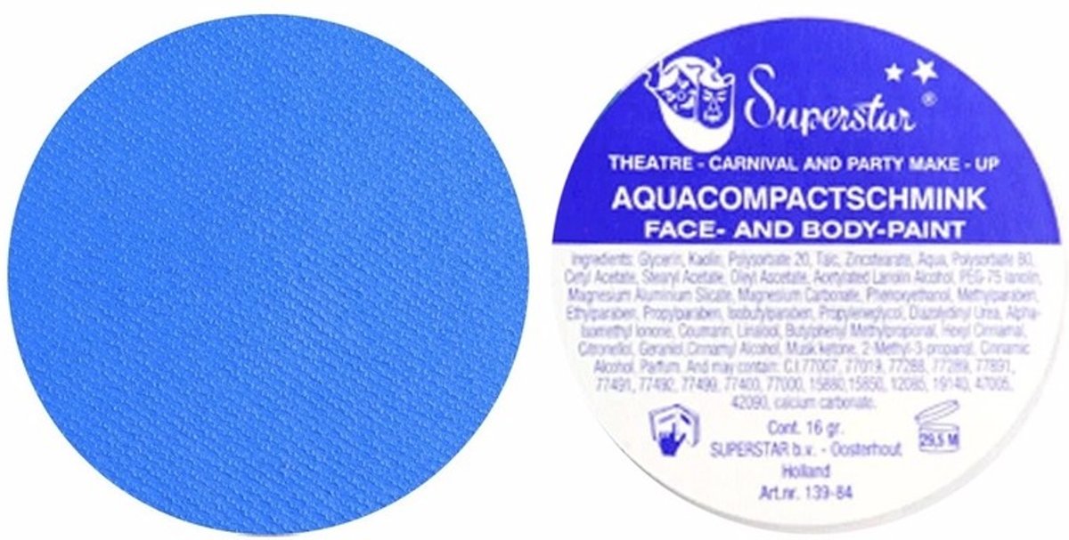   schmink kobalt blauw