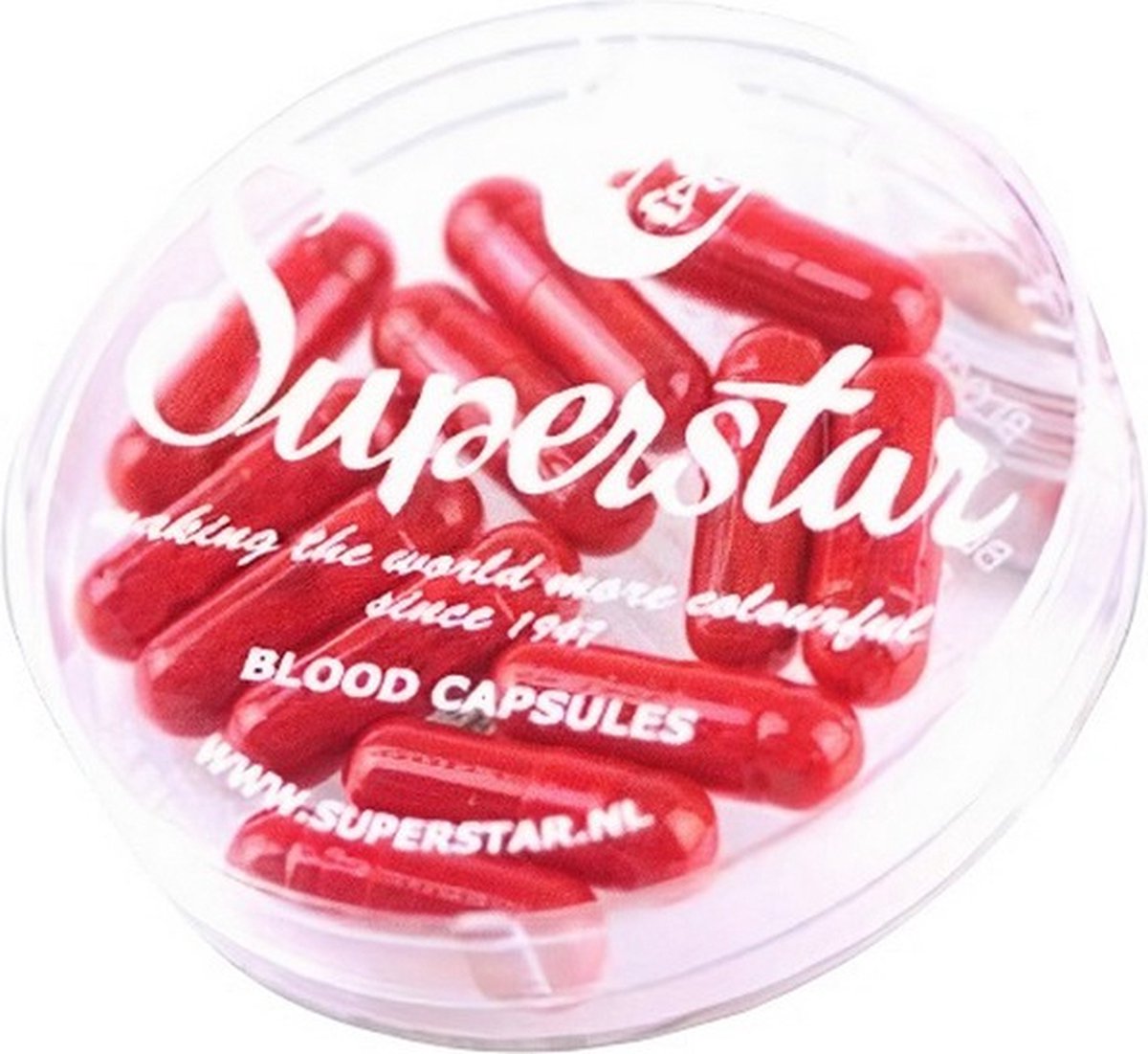 kunstbloedcapsules rood 12 stuks