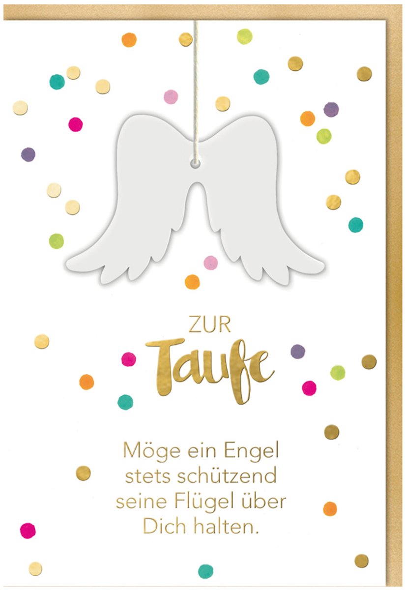 Engelenvleugelgeboortekaart
