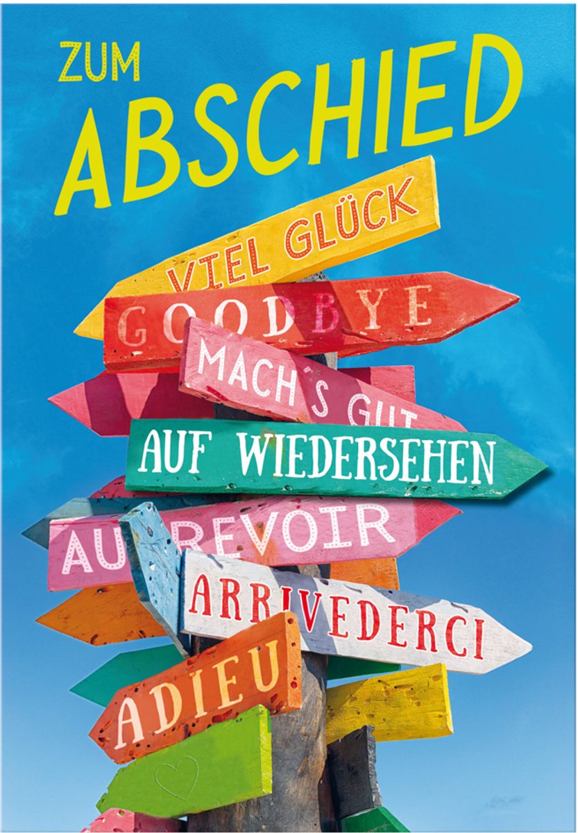 Groot groet-wegwijzerbord