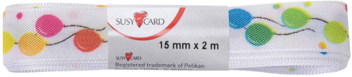 SUSY CARD Cadeaulint Ballons, 15 mm x 2 m