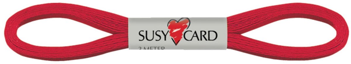 SUSY CARD cadeaulint Easy, 6 mm x 3 m, rood