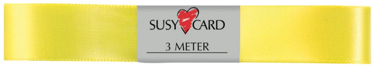 SUSY CARD cadeaulint dubbelzijdig satijn, 15 mm x 3 m, lichtblauw