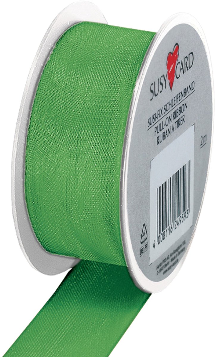 SUSY CARD geschenklint op spoel Trend, lichtgroen