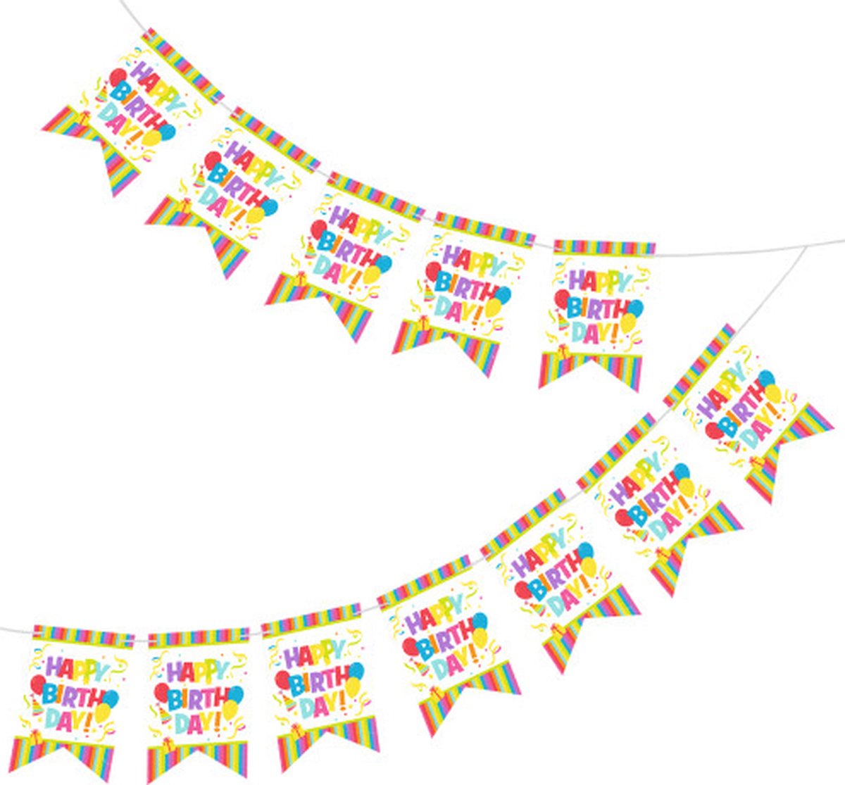 Susy Card 40028118, Vlaggenlijn, Papier, Meerkleurig, Verjaardag, Forest Stewardship Council (FSC), 2 mm