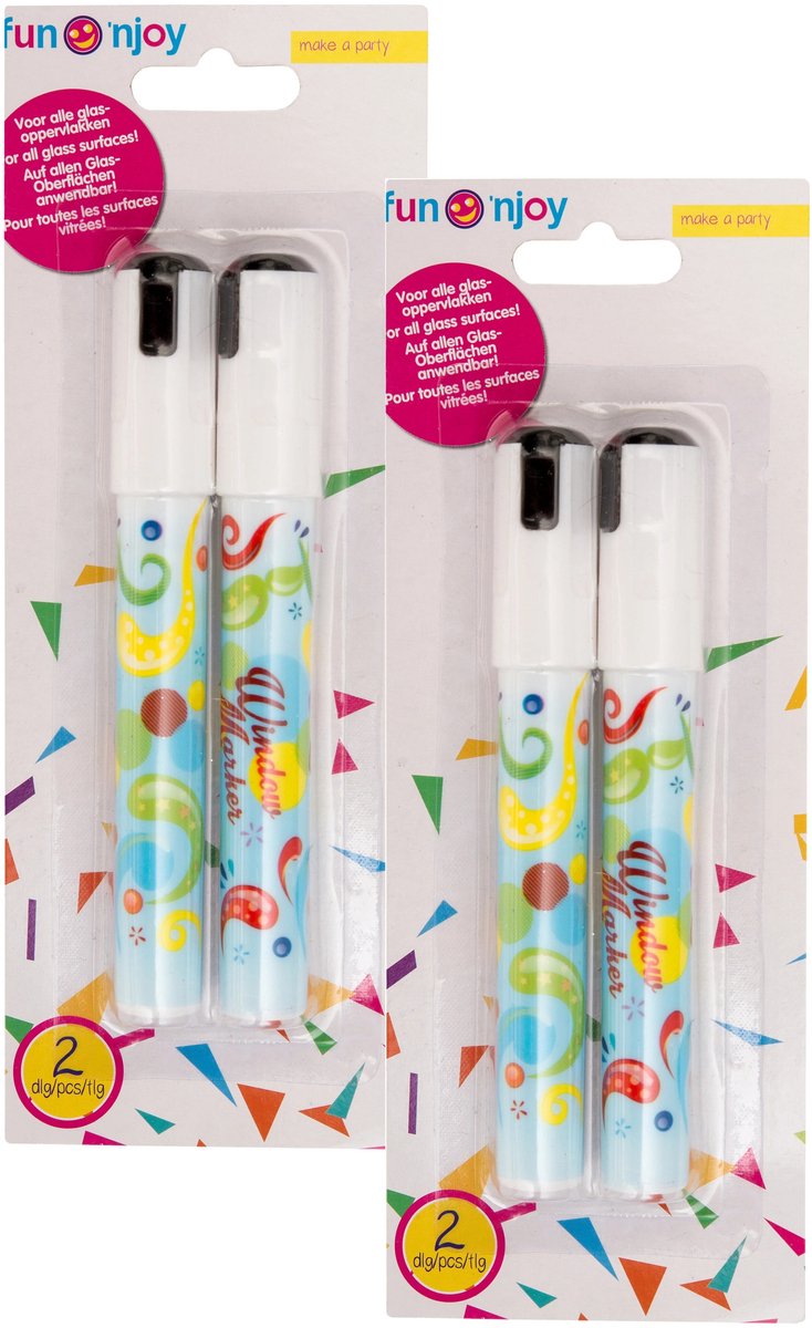 Svenska Living raam/spiegelstiften - 4x stuks - wit - kunststof - afwasbaar