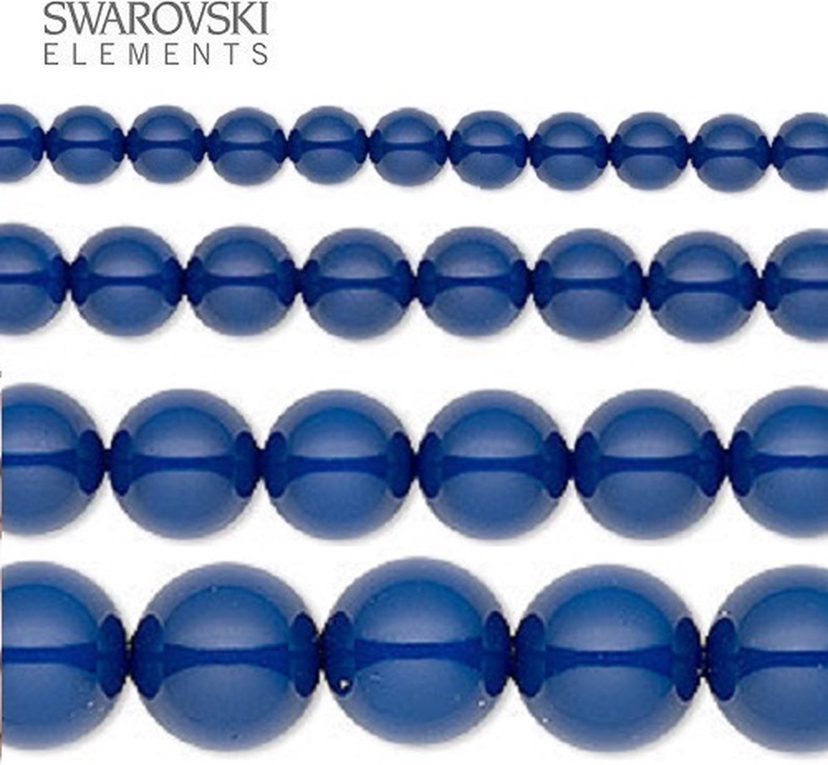 Swarovski Elements, 20 stuks Swarovski Parels, 10mm (20cm), DARK LAPIS, 5810