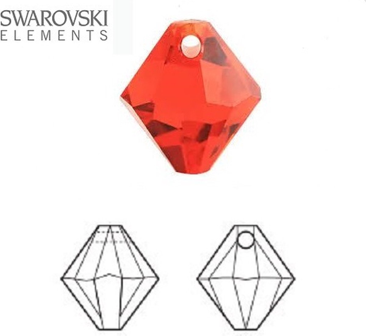 Swarovski elements, 24 stuks hangende bicone (6301), 8mm, hyacinth