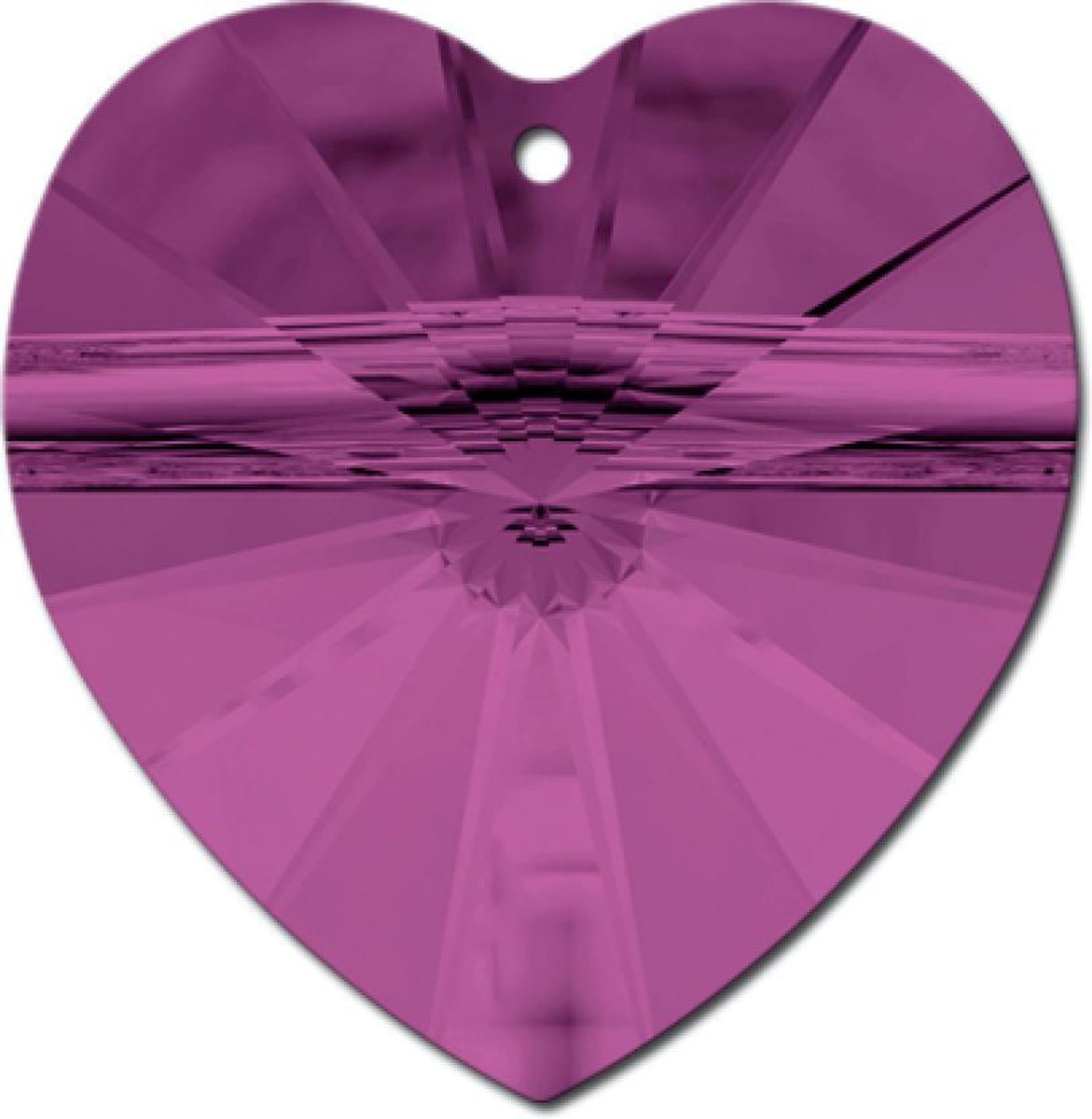   hanger hart - 6202 amethyst 14.4x14mm stuks - swarovski pendant heart - swarovski kralen - callance