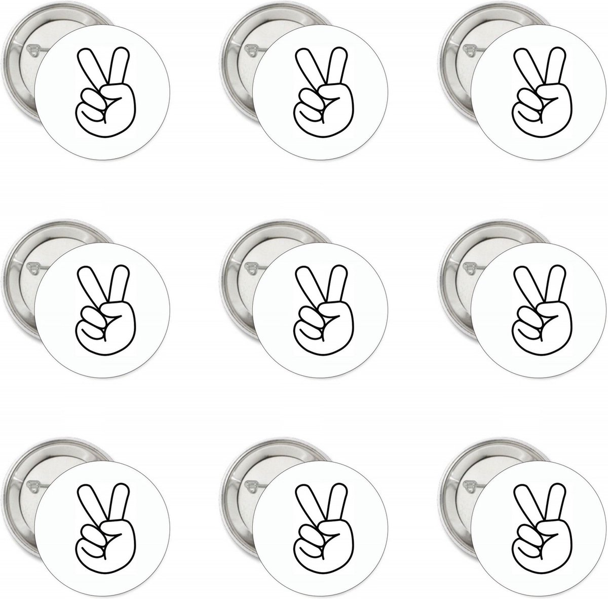 9 Buttons Peace - vrede - vrijheid - peace - button - festival