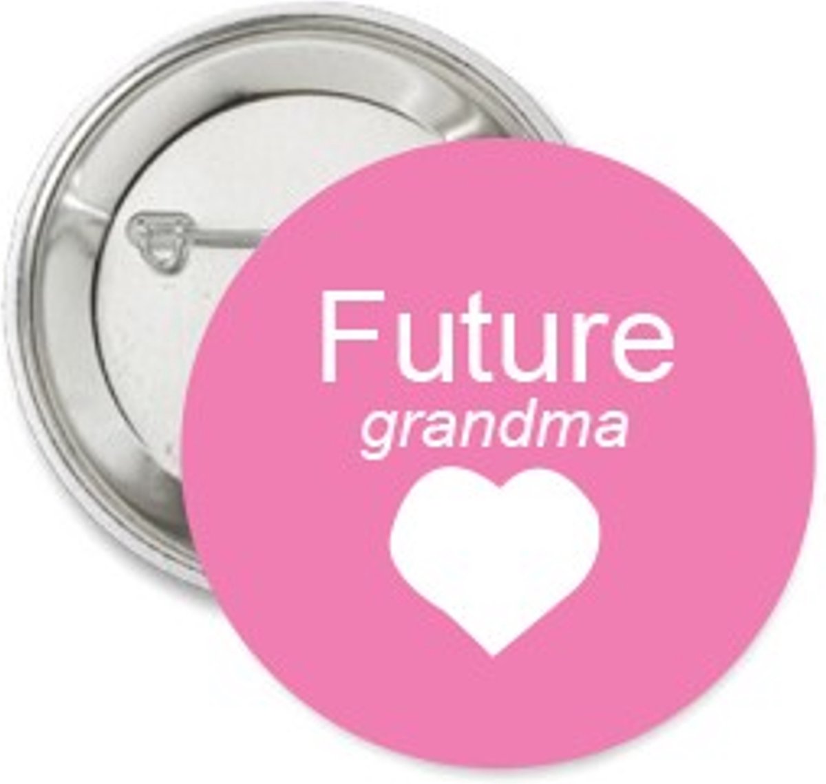 Button Future Grandma roze - babyshower - zwangerschapsaankondiging - genderreval - oma - button