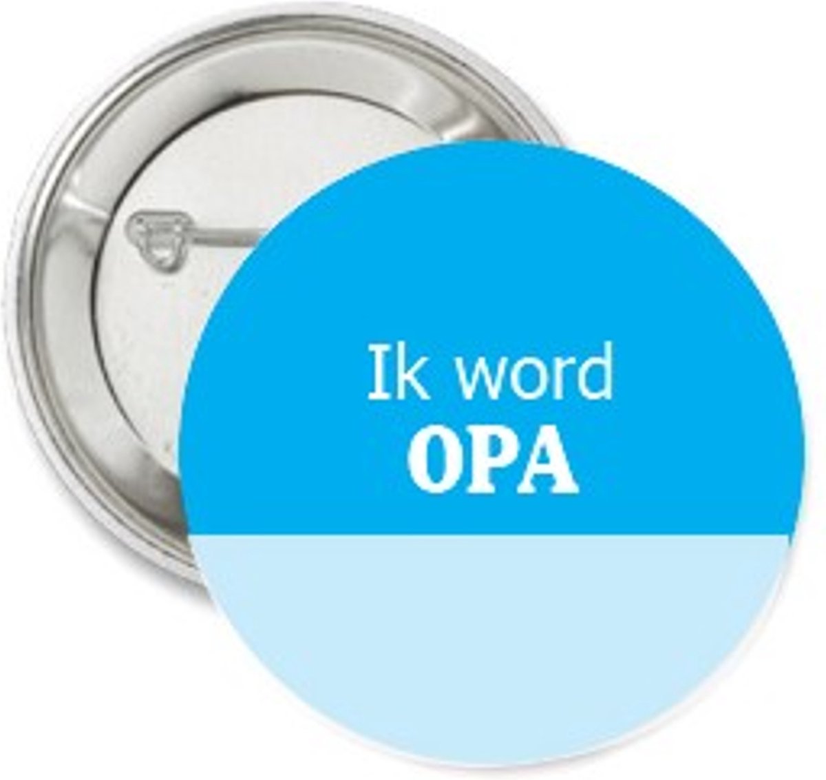 Button Ik word Opa blauw - zwangerschap aankondiging - opa - baby - genderreveal - button