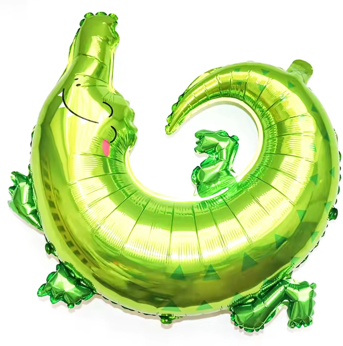 Grote folie ballon Krokodil - ballon - dier - krokodil - jungle - decoratie - verjaardag - groen