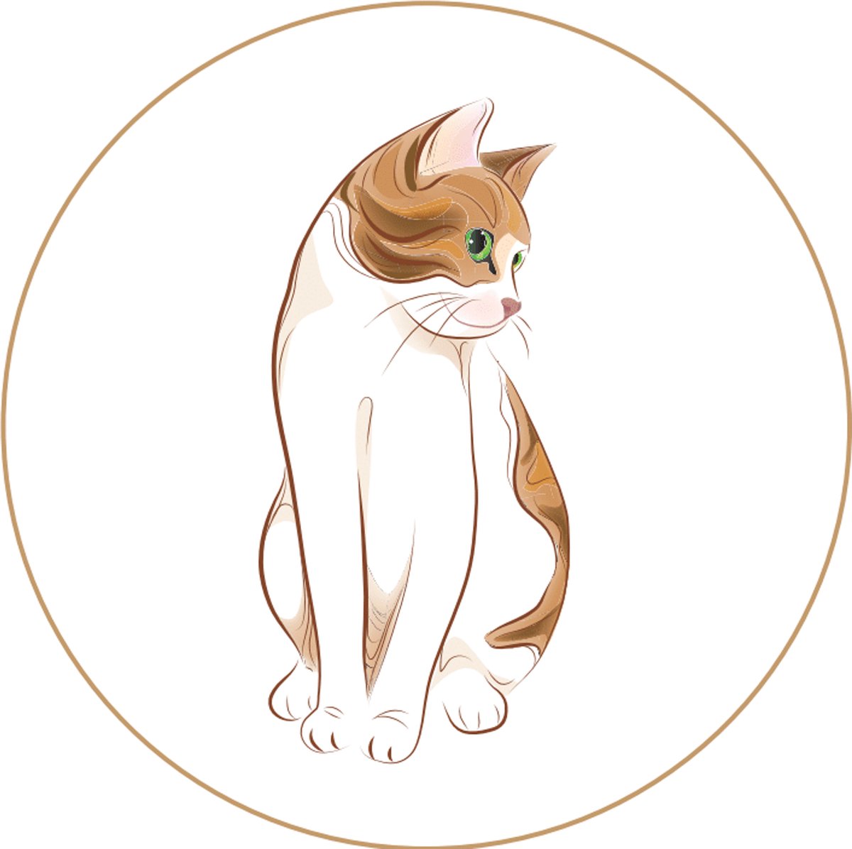 Poezen buttons Elegant Cat 10 stuks - kat - poes - button - poezen - badge - huisdier