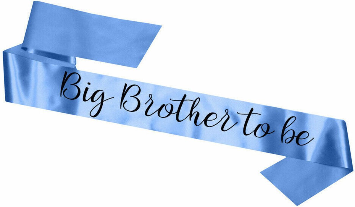 Sjerp Big Brother blauw met zwarte tekst - sjerp - broer - big brother - blauw - babyshower - genderreveal - geboorte - zwanger