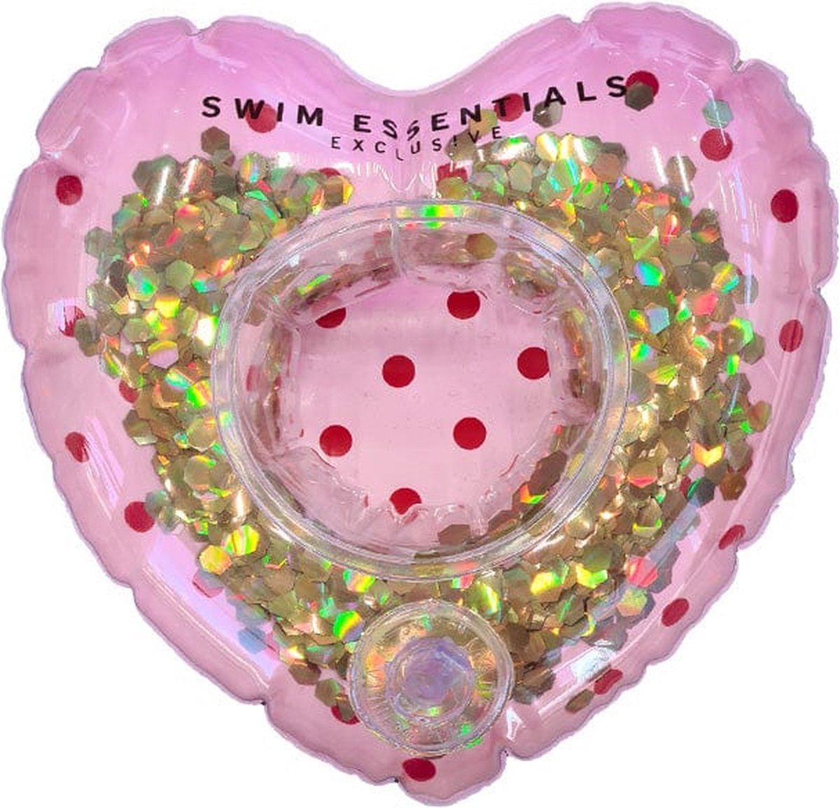 Swim Essentials Opblaasbare Bekerhouder - Zwembad Accessoires - Drankhouder Zwembad - Roze Hart