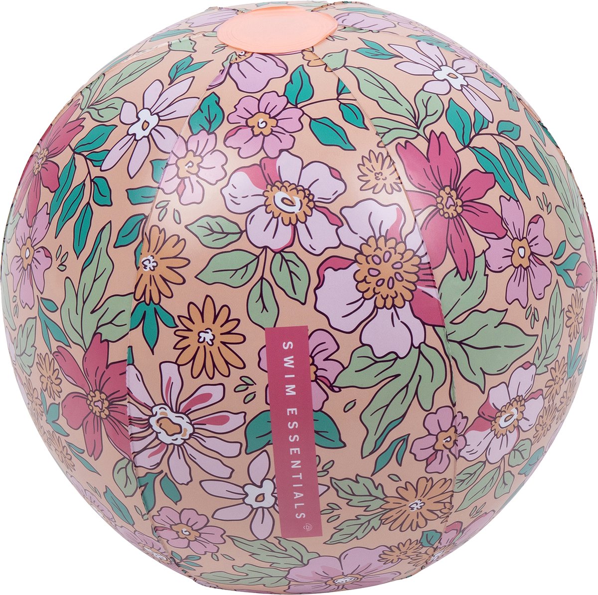 Swim Essentials Strandbal Opblaasbaar - Bloemenprint - Ø 51 cm