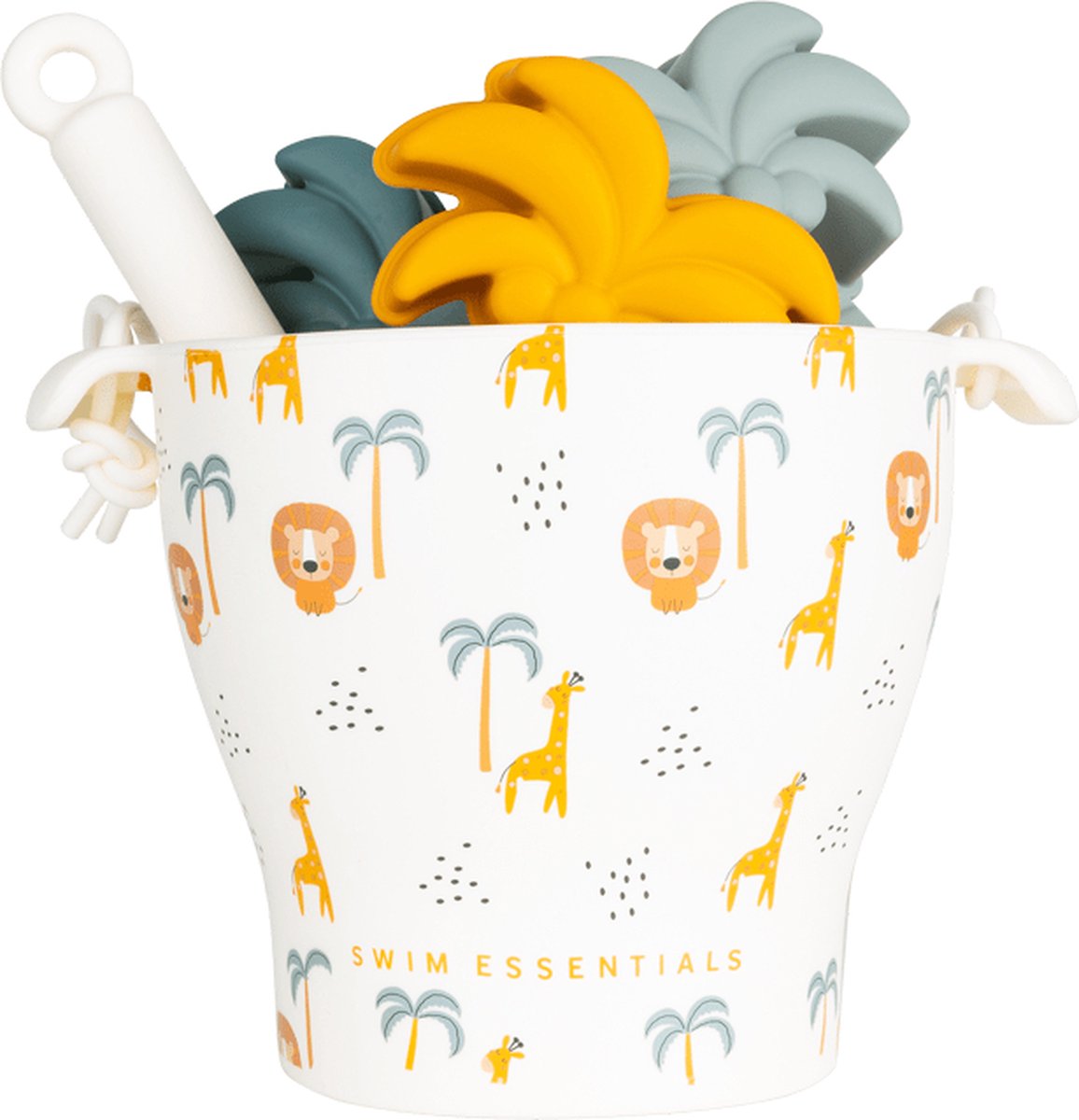 Swim Essentials Strand Speelset Jungle - Strandspeelgoed - Emmertje, schepje & 3 vormpjes