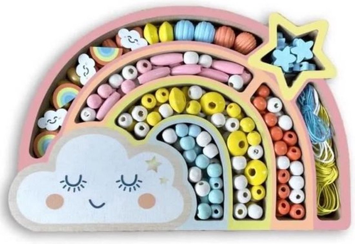 Sycomore -Coffret Ciel en Ciel Pearls Bois - Maak uw sieraden