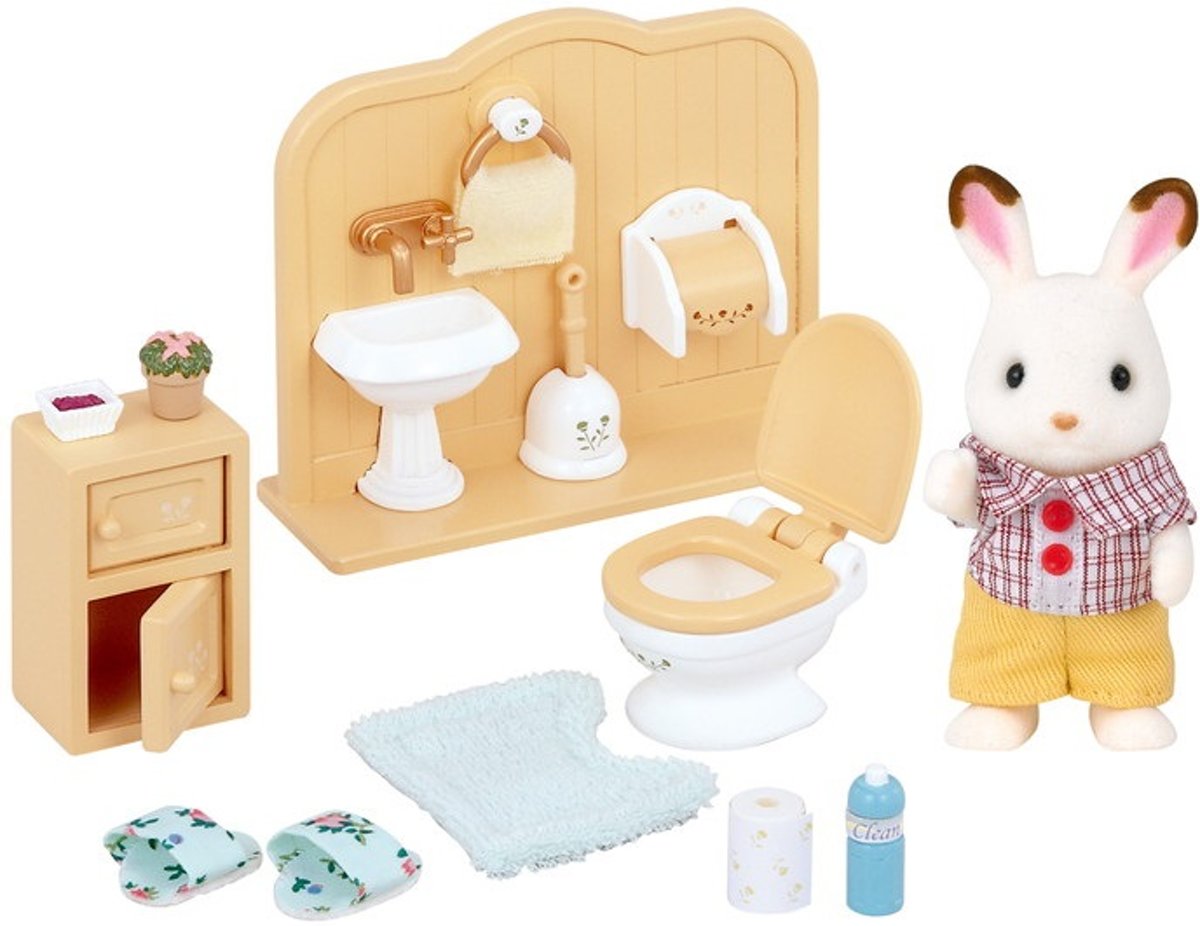 Set Broer Chocoladekonijn (badkamer)