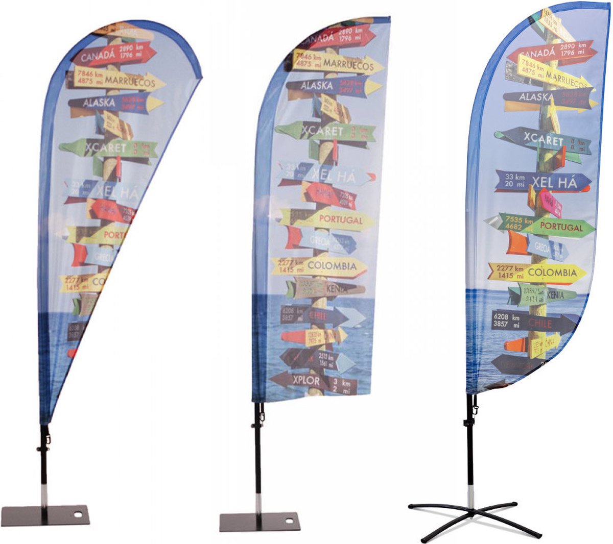 Beach Flag Fiber Wind - Paddle & Drop Small - Syna BFF-S