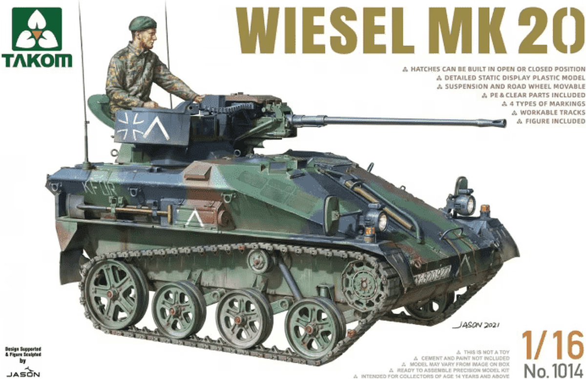 1:16 Takom 1014 Wiesel MK 20 Plastic kit