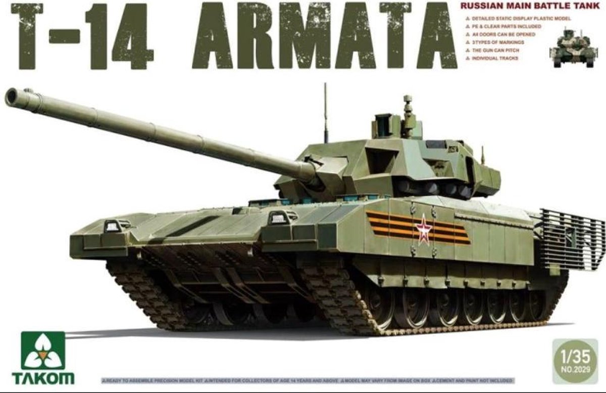 Russian Main Main Battle Tank T-14 Armata - Takom modelbouw pakket 1:35