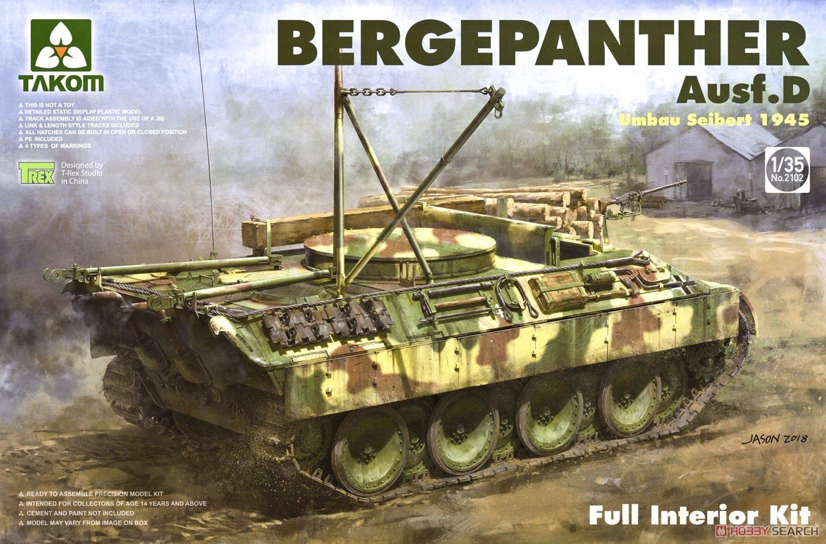 TAKOM Bergepanther Ausf. D + Ammo by Mig lijm