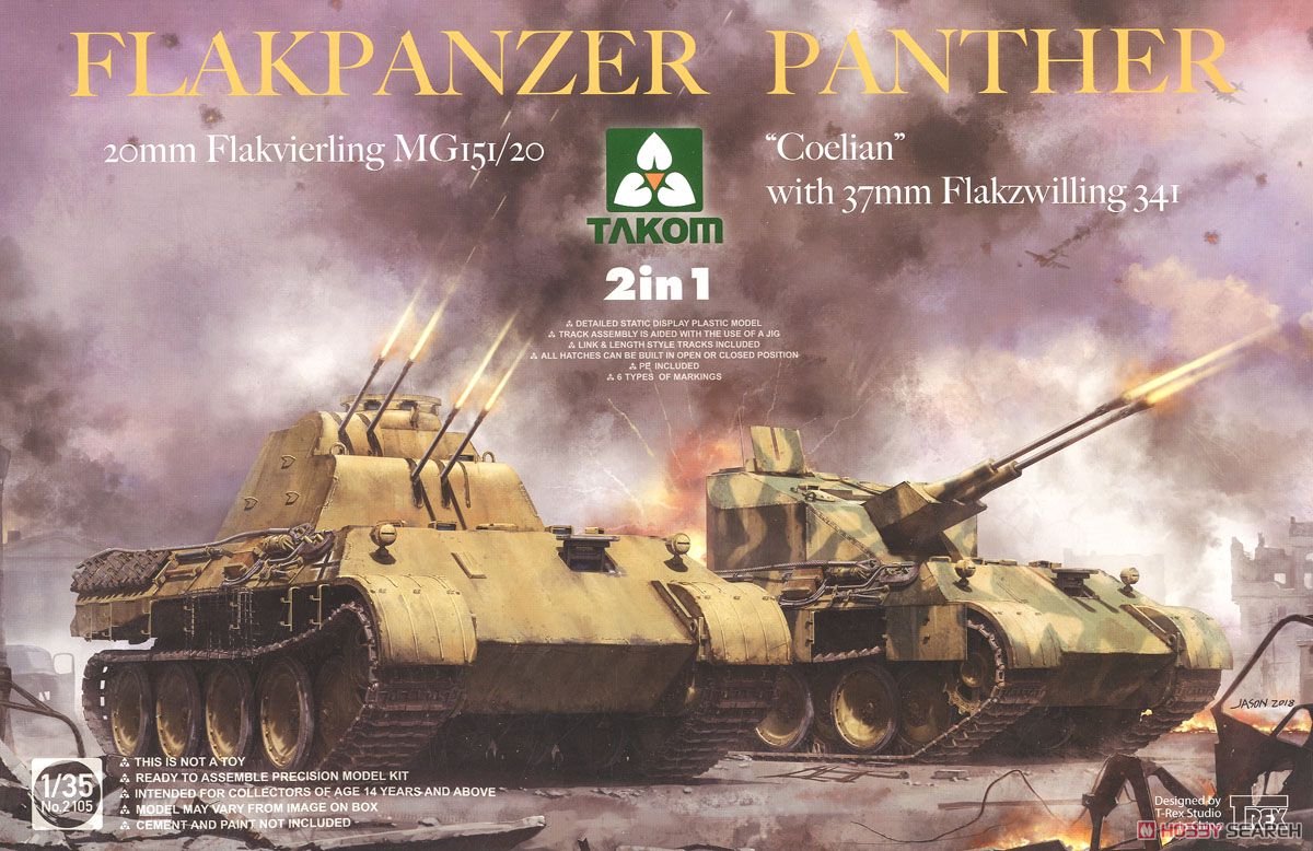 TAKOM Flakpanzer Panther (2 in 1)  + Ammo by Mig Lijm