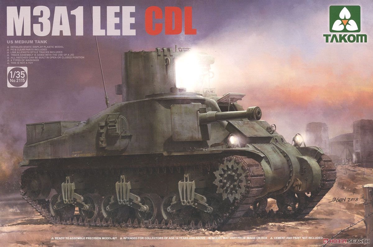 TAKOM M3A1 Lee CDL US Medium Tank + Ammo by Mig lijm