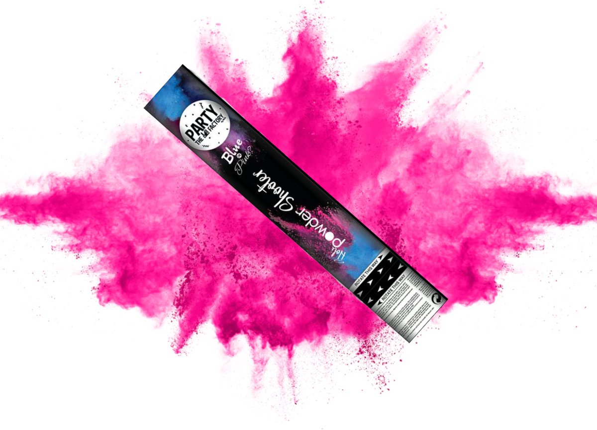 2 x Gender reveal kanon - Rookkanon - Poeder Kanon - 2 Stuks - Baby Shower