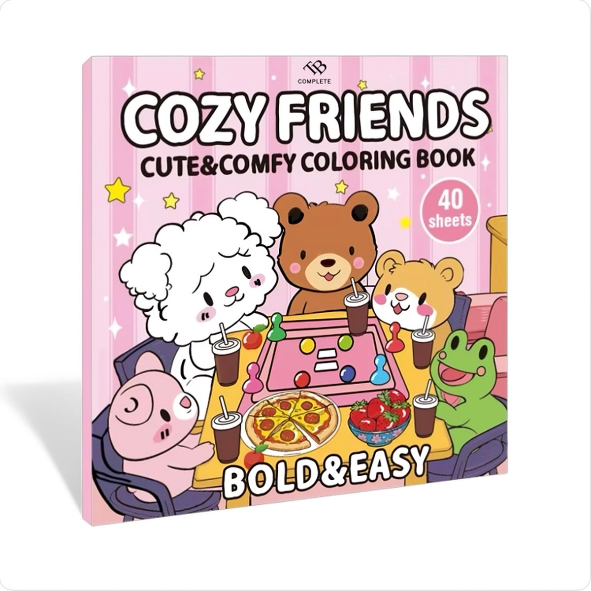 Cozy Coloring Book - Cozy Friends Coloring Book - Kleurboek Voor Volwassenen - Cosy Kleurboek - Kleurboek Voor Kinderen - Coloring Book - fuzzy hygge coloring book - Cute - Kleurboek Voor Beginners - kleuren op nummer voor volwassenen