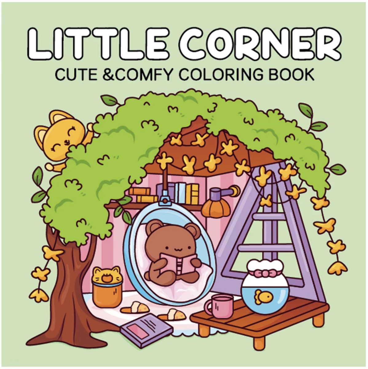 Cozy Coloring Book - Little Corner Coloring Book - Kleurboek Voor Volwassenen - Cosy Kleurboek - Kleurboek Voor Kinderen - Coloring Book - fuzzy hygge coloring book - Cute - Kleurboek Voor Beginners - kleuren op nummer voor volwassenen