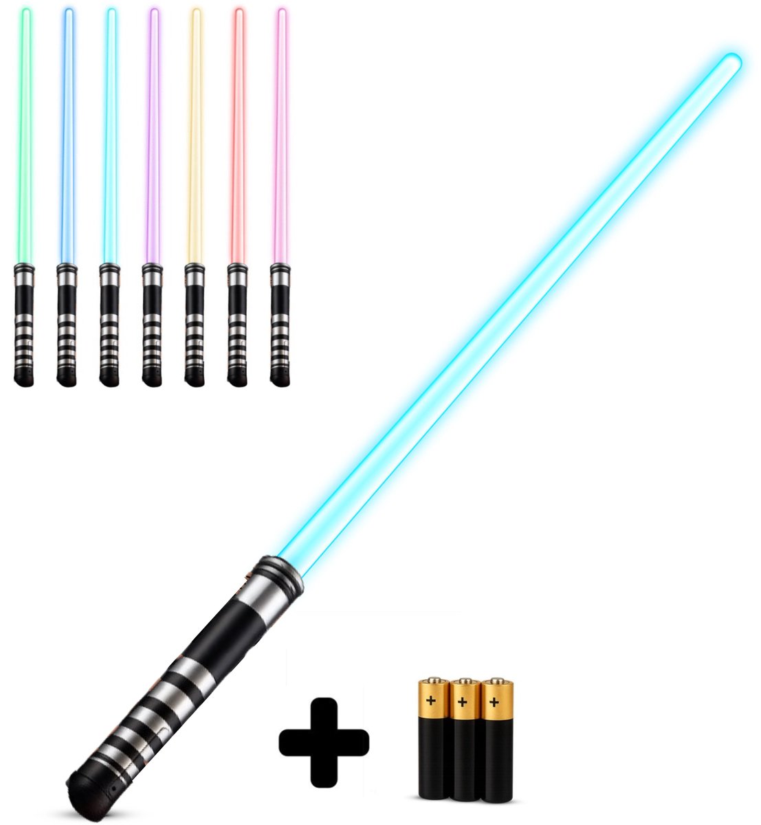 Lightsaber - Light Saber - 7 Kleuren - Licht & Geluid - Verstelbaar - INC BATTERIJEN - Lichtzwaard - Jedi - Vechten - Rolspel - Cosplay - Laserzwaard - Sinterklaas Cadeautjes