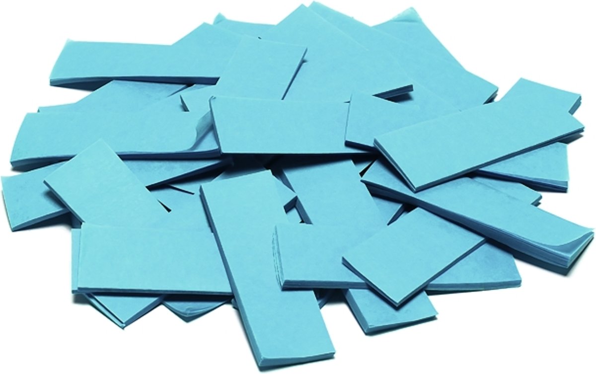   Slowfall Confetti rectangular 55x18mm, light blue, 1kg
