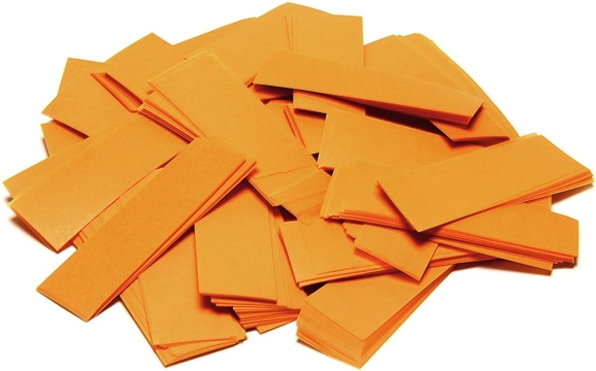   Slowfall Confetti rectangular 55x18mm, orange, 1kg