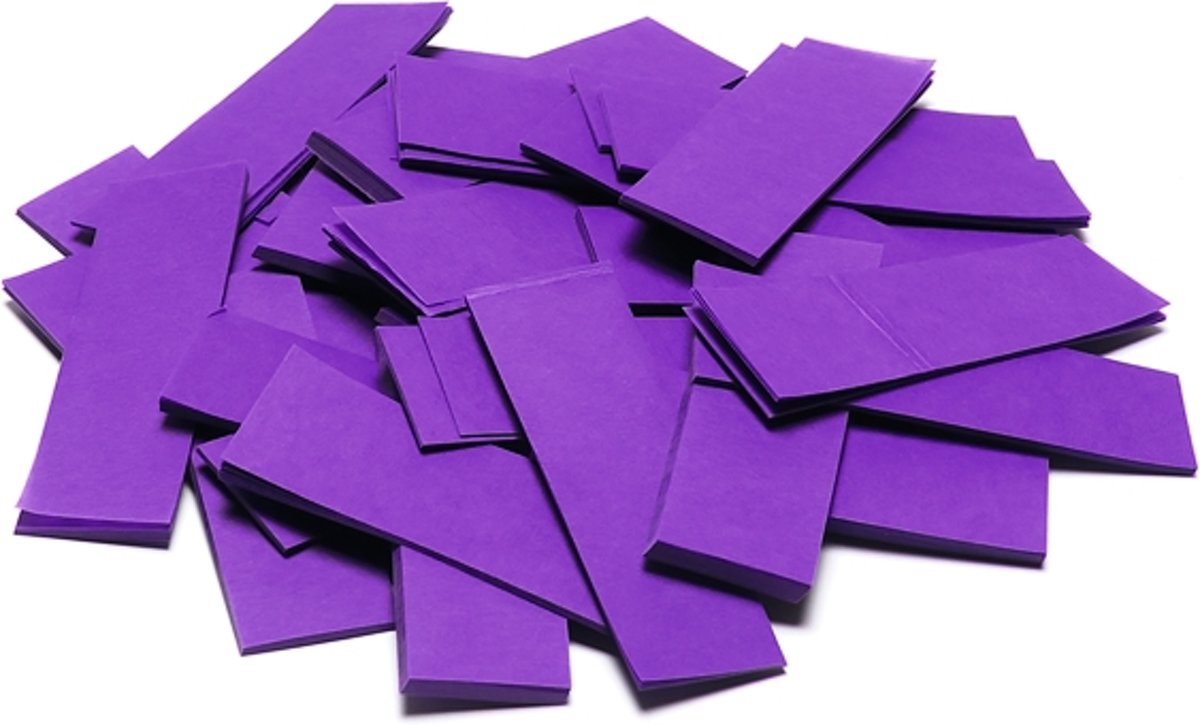 TCM FX Slowfall Confetti rectangular 55x18mm, purple, 1kg