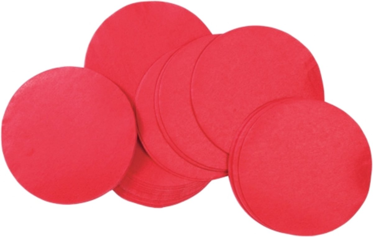   Slowfall Confetti round 55x55mm, red, 1kg