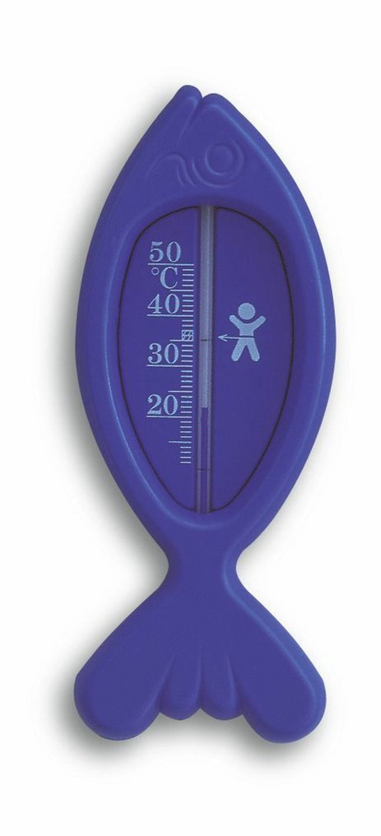 TFA Dostmann Bad water thermometer - vis - blauw - kunststof - analoog - baby en kind