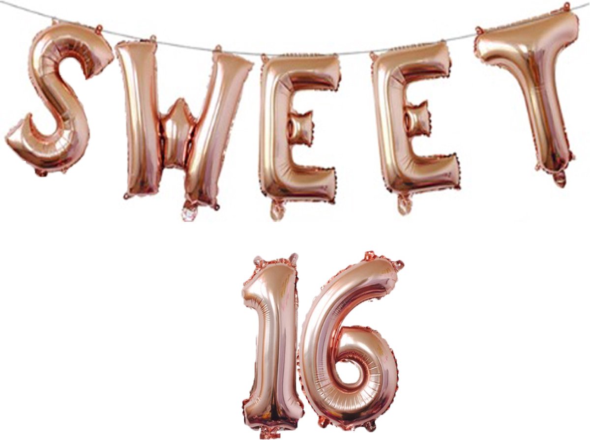 Sweet sixteen 16 jaar verjaardag Ballon versiering
