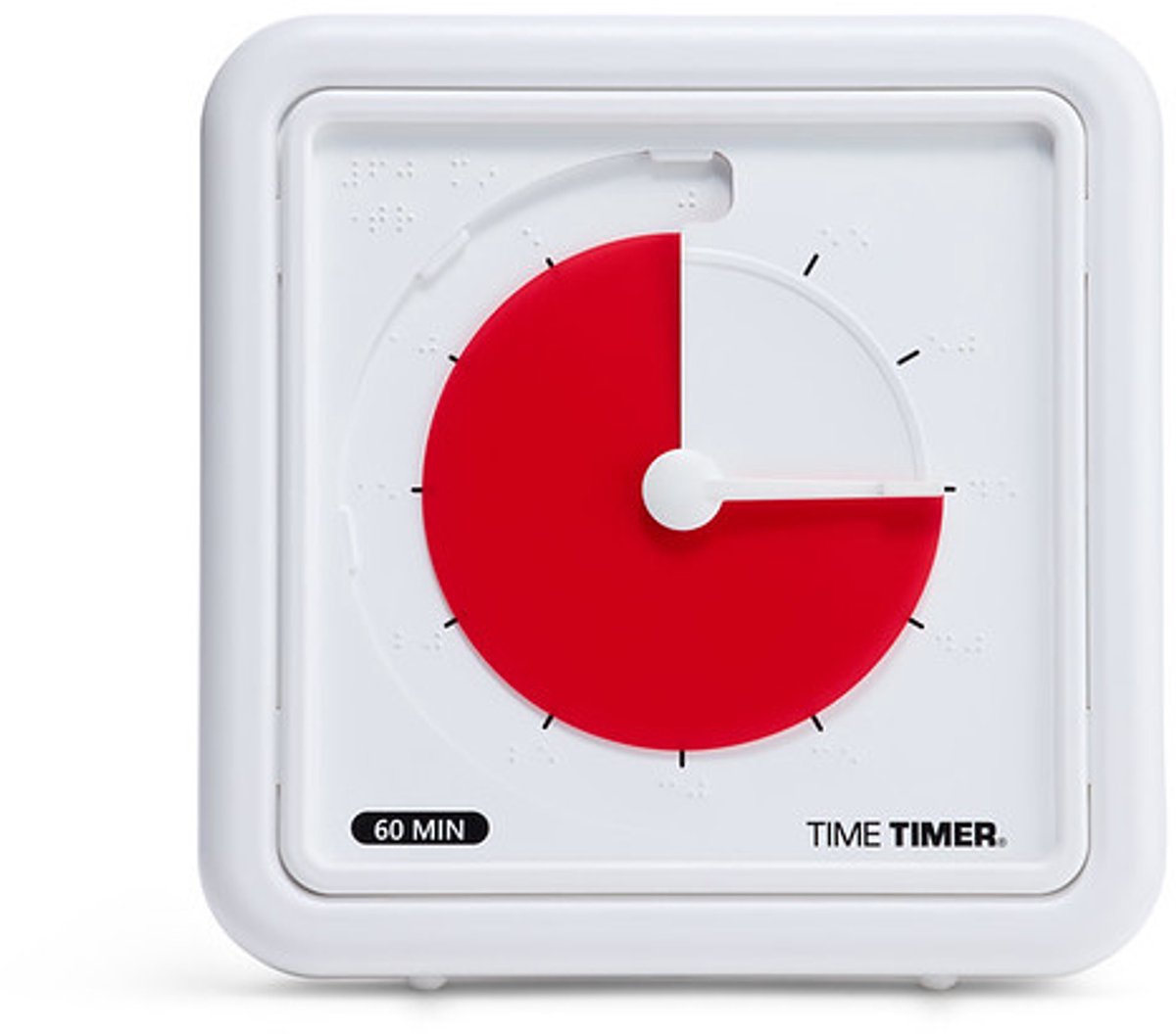 Time Timer® Braille Medium - Rood