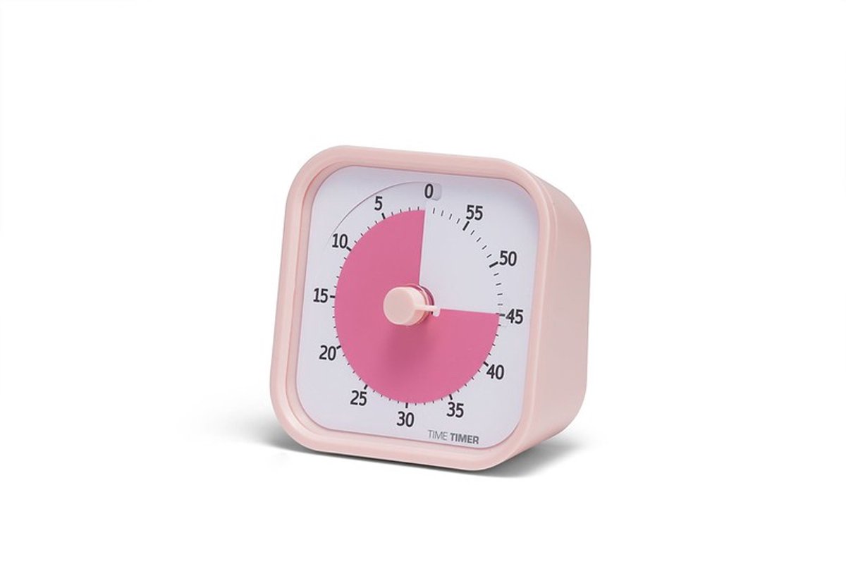 Time Timer® MOD HOME EDITION - kleur Peony Pink - 60 Minuten visuele timer - INCLUSIEF COVER PEONY PINK - combiset