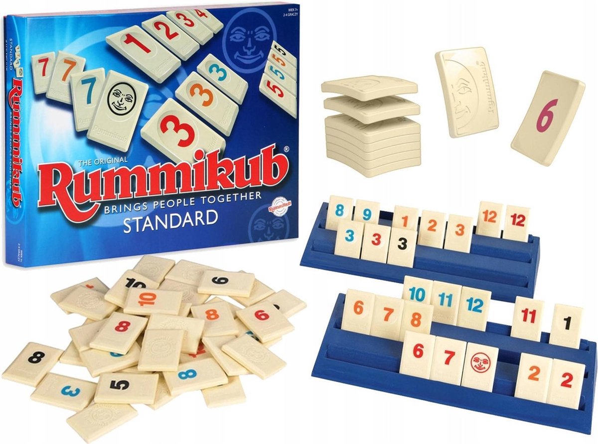 Rummikub familie bordspel STANDAARD versie voor 2-4 spelers